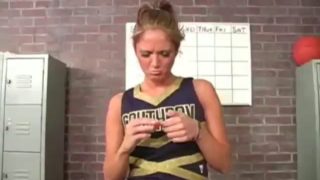 Cheerleader enjoy black cocks