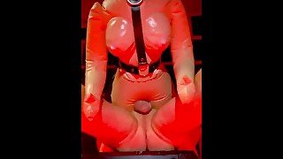 Juicy doll vagina, made me convulsively cum inside her!