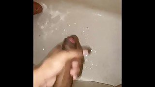 Cuming in the shower