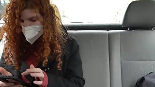 Jade licks some dude's cock in the car before being nailed by him