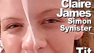 Claire James & Simon Synister Tit Fucking Suck Facial