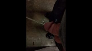 Desperation piss public 60 seconds at hotel parking garage.