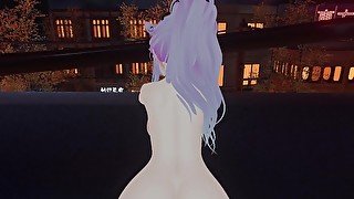 Sneaky Public Rooftop Sex With A Catgirl (POV)