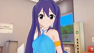 Fairy Tail Hentai 3D - Wendy Marvell x Carla (Futa)