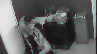 Dirty laundry room sex between teens 18+