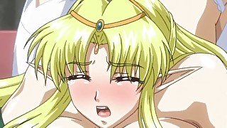 Busty Blonde Elf Loves to Masturbate and Receive Big Cock in Doggystyle  Anime Hentai 1080p