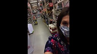 Public buttplug insertion (Home Depot)