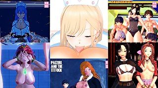 All of your favorite anime girls rimming guys in this dirty compilation