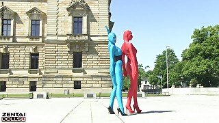 Zentai Models In The City - Watch4Fetish