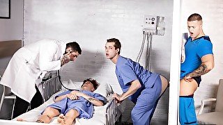 Super-taboo hospital sex with Benjamin Blue and Clark Delgaty