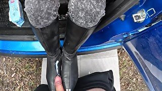 Promised and delivered. Smearing bootworship and i wanted to use my slave as an ashtray while I relaxed a bit