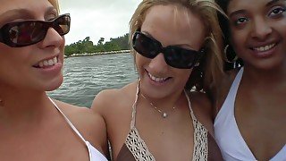 Horny Lesbians Touching Each Other On The Boat - NaughtyGirls