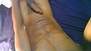 POV of Sexy Blonde Gay God Jerking Massive Cock Blasting Cum over Pubes