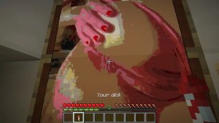 Minecraft I made my Nude Photos room and masturbated on it