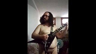 nicola deidda naked playing guitar 4