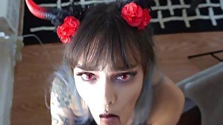 Horny Hairy Succubus Demon Halloween Cosplay