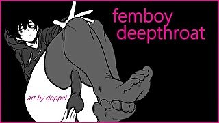 femboy deepthroats your cock