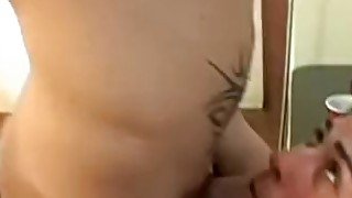 Smoking fetish twink is eager for some wild cock sucking