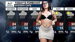 Weather girl loses her mind