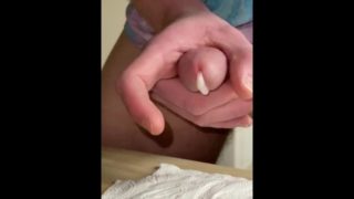 Watch me jerk off and cum in slow mo 