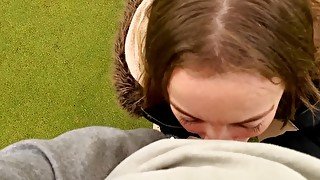 Golf Course Public Fuck Blow Job Facial Caught