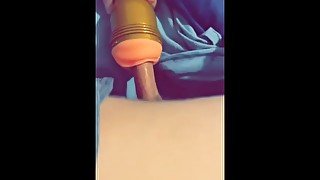 Watch me FUCK my FLESHLIGHT from the SIDE