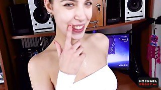 Girl Gamer Gets Cum In Mouth Right During Stream - Teaser Video