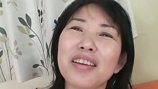 Old Asian filth gets her moist hairy fanny fingered in a proper manner