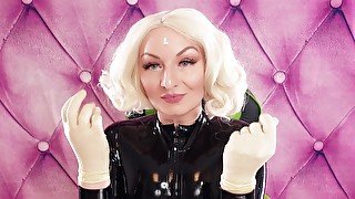 hot 2 layers of medical gloves - ASMR (SFW) video of Arya Grander - latex rubber