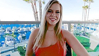 Percy Sires is a smoking hot blondie with massive natural tits - BangRealTeens