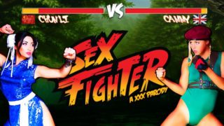 Sex Fighter: Chun Li vs. Cammy (XXX Parody) - Brazzers