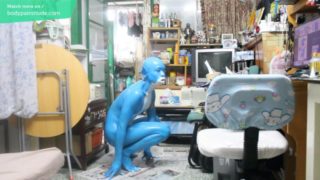 Body Painting : I am a homemade cute Veemon