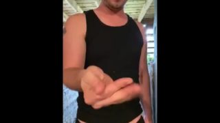 Asher Devin Outdoor Jerkoff Almost Caught By Neighbor