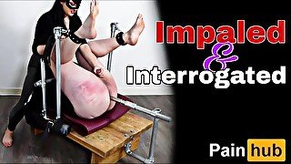 Femdom Bondage Bench Torture Flogging Asshook Metal Dildo Furniture Whipping BDSM Discipline