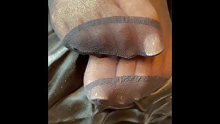 FOOT WORSHIP “BLACK NYLONS” Full Length