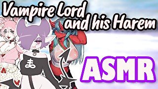 Interactive Roleplay ASMR - Vampire Lord with His Harem - F4M, Multiple Characters, Maledom, Femdom