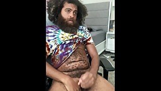 Sexy hairy thick cock Rock Mercury cums so much