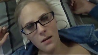 Step sister caught her stepbrother masturbates and helpep him cum