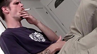 Amateur homo Nolan shoots jizz after fetish wanking