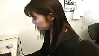 After posing in various stuff Yuki Imai starts sucking hairy cock finally