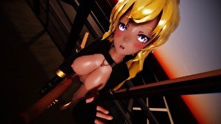 RWBY - Yang Standing HJ [4K HENTAI UNCENSORED MMD]