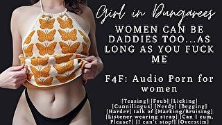 F4F  ASMR Audio Porn for women  Fuck me with your strap Daddy  Femdaddy  GFE