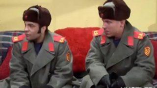 Lisa fucks 2 russian soldiers