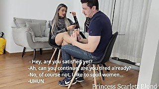 Princess Scarlett Blond - Tinder date gone wrong EP 1 - Bratty Scarlett teaches jerk a lesson - FOO