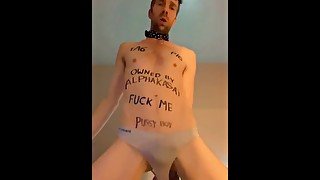 Loser fag fuck piss and dance for Master