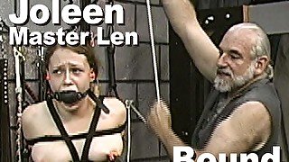 Joleen & Master Len bound whipped clamped tears