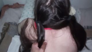 Teen GF In Pig Tails Rough Fuck and Cums On BBC Part 2