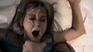 Hot chick wants his cum on her face badly