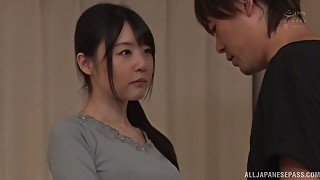 Sexy Japanese pornstar Tsubomi moans while getting fucked hard