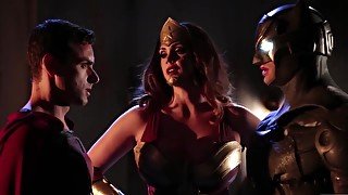 Batman Vs Superman Group Sex With Ryan Driller And Hot Pornstars